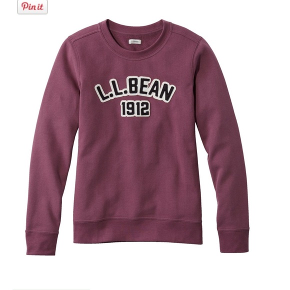 L.L. Bean Tops - Women's large L.L.Bean 1912 Sweatshirt Crewneck Logo perfect condition